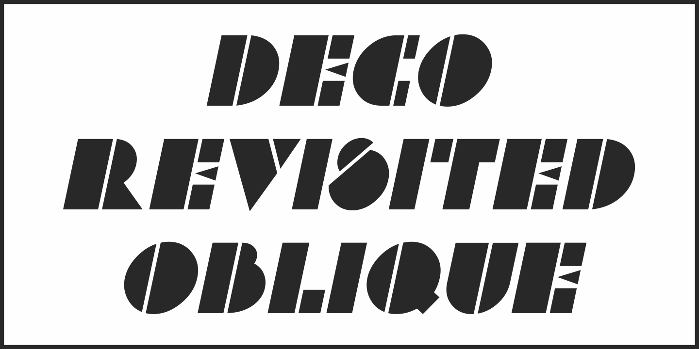Example font Deco Revisited JNL #3